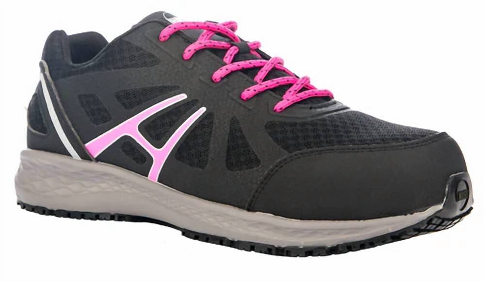 NEW HOSS BOOT COMPANY women's express athletic composite shoe in black/fuchsia